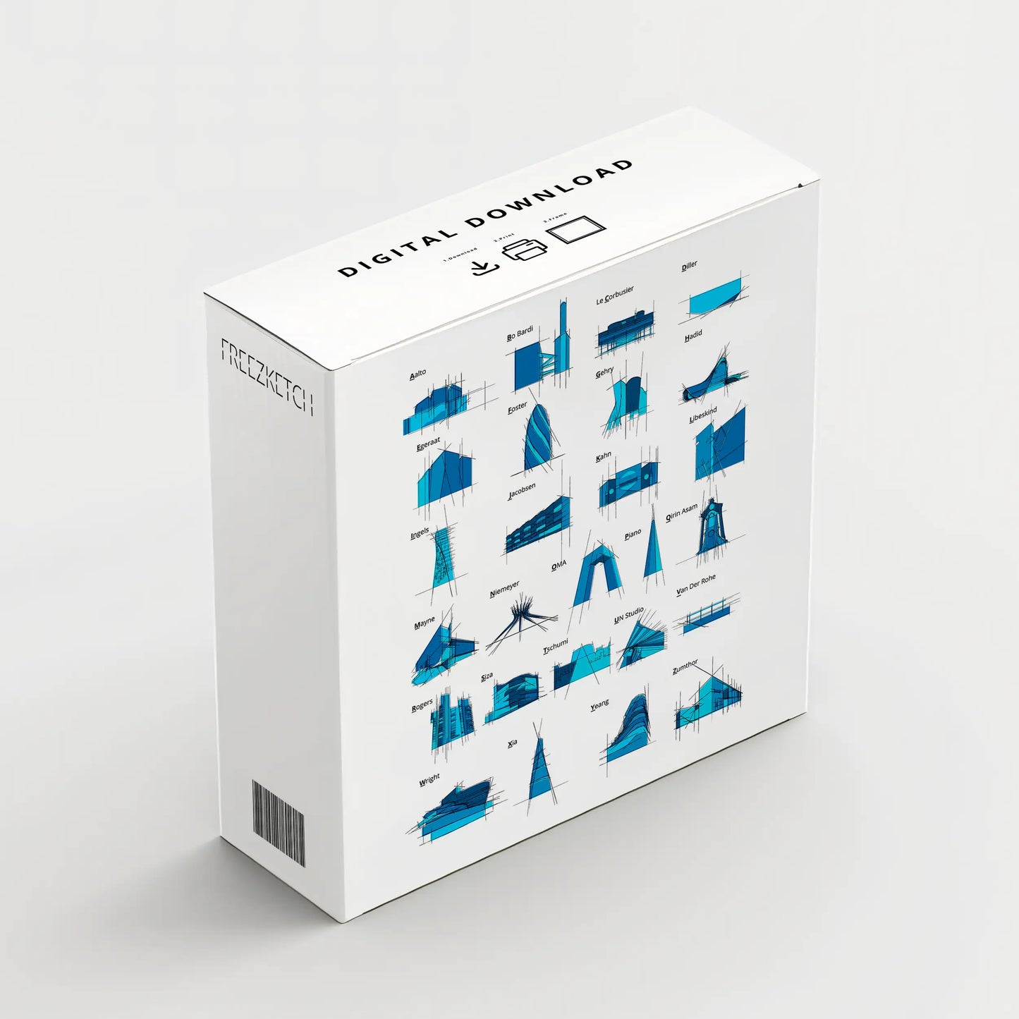 Alphabet of the Architect Printable Signature Sketch