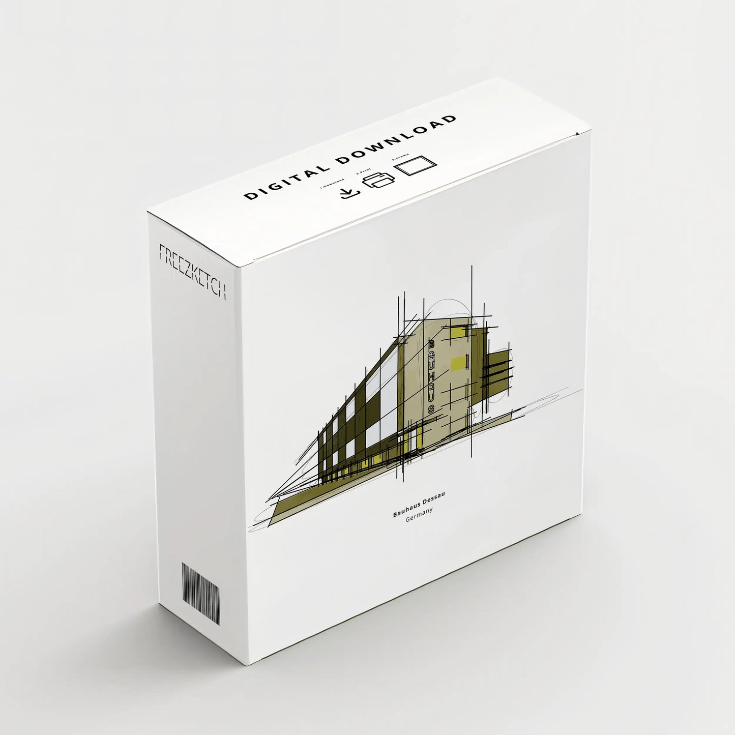 Bauhaus Dessau Printable Signature Sketch