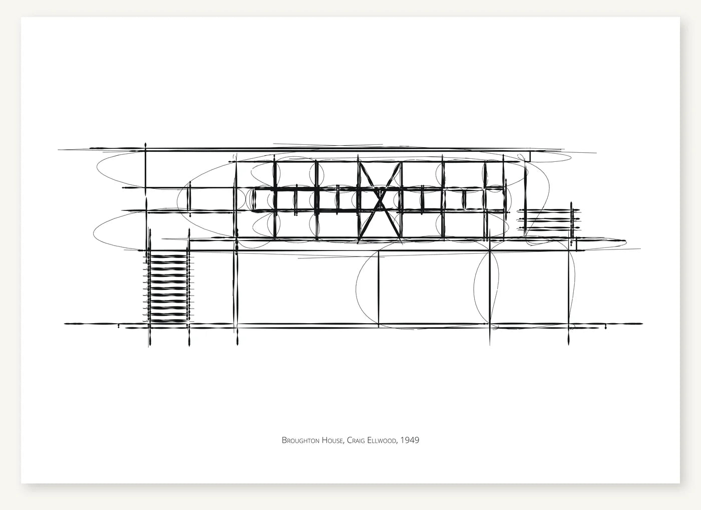 FK-159 Broughton House Freezketch architectural sketch preview