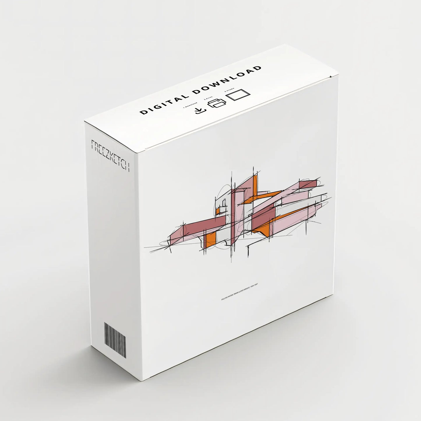 Fallingwater Printable Signature Sketch