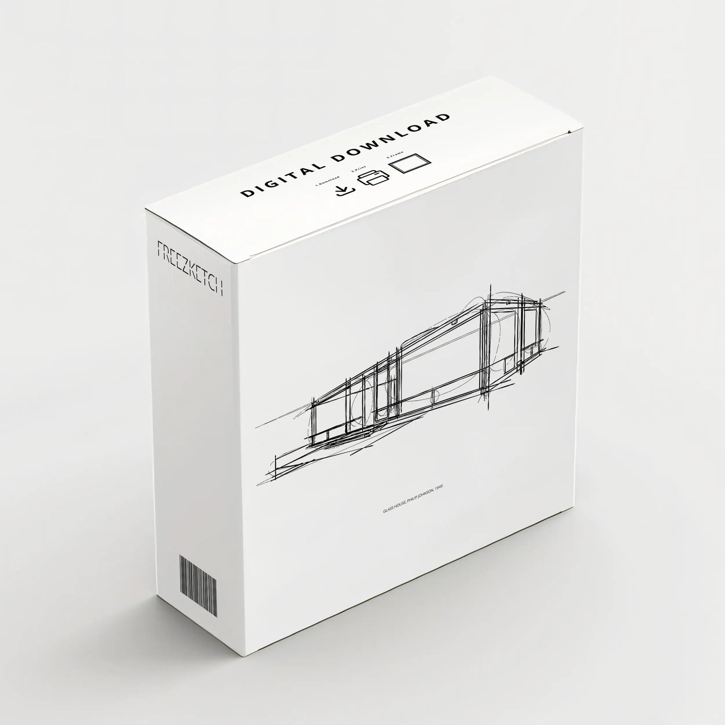 Glass House Printable Signature Sketch