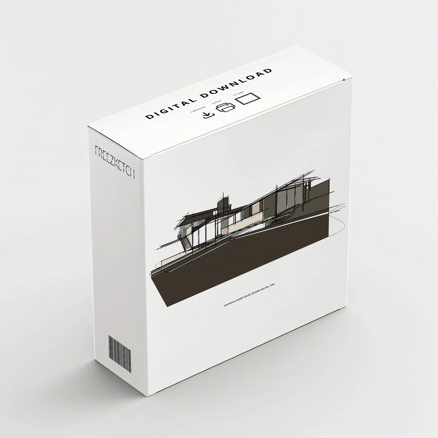 Kaufmann Desert House II Printable Signature Sketch