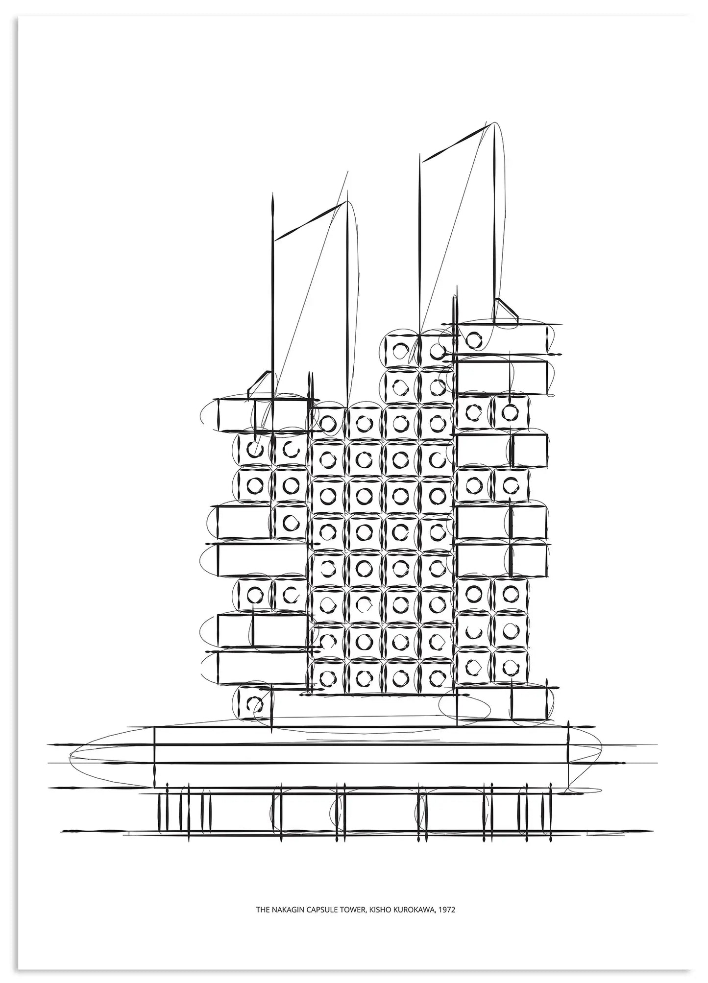 The Nagakin Capsule Facade