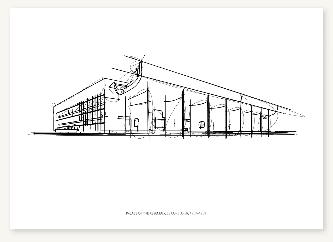 FK-070 Palace of Assembly Freezketch architectural sketch preview