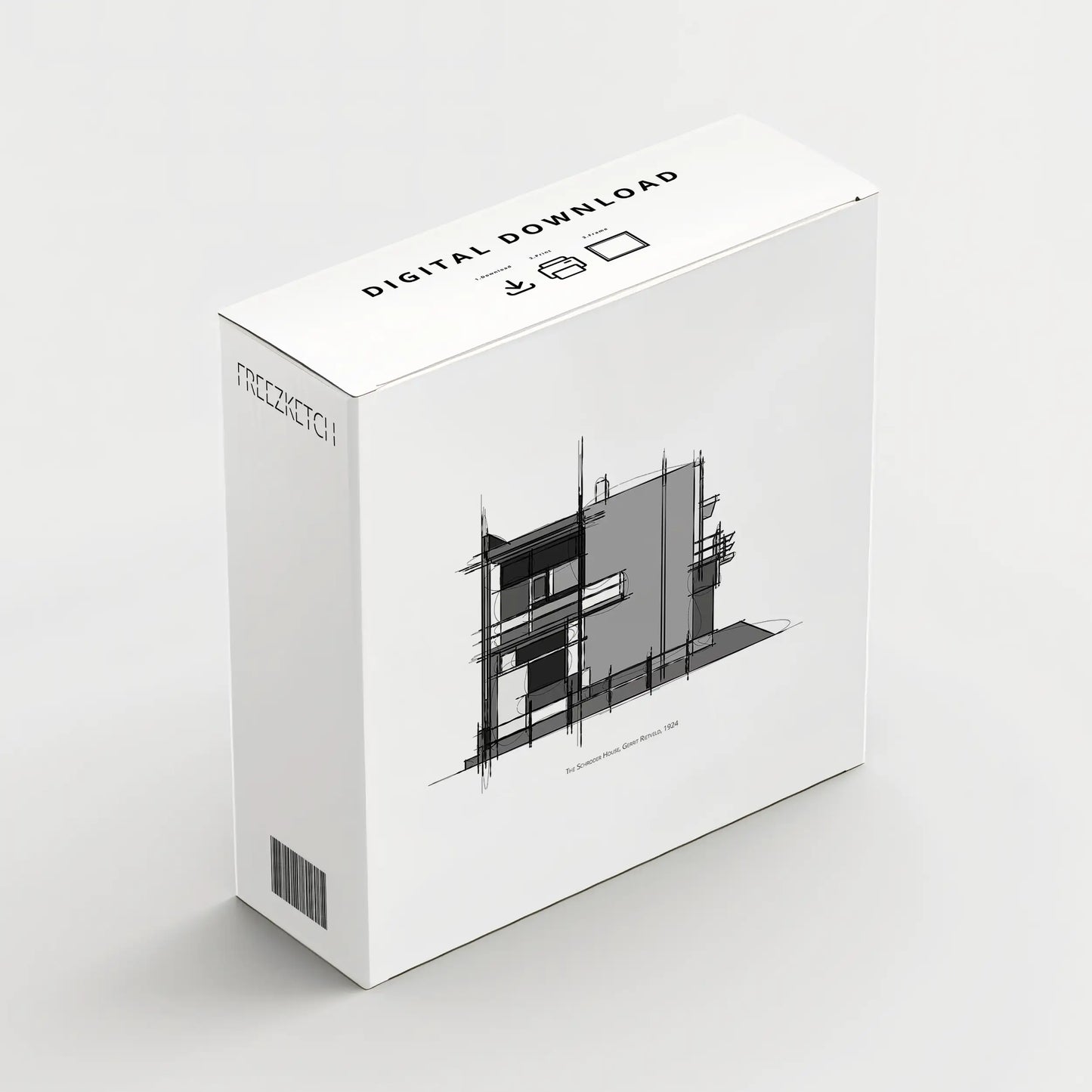 Schroder House Printable Signature Sketch