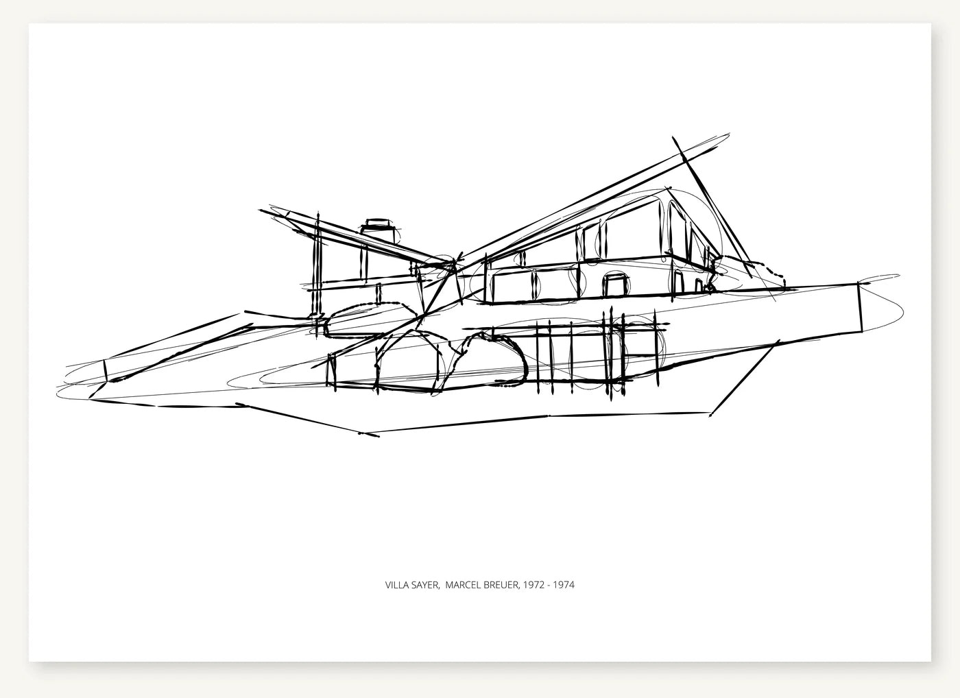FK-141 Villa Sayer Freezketch architectural sketch preview