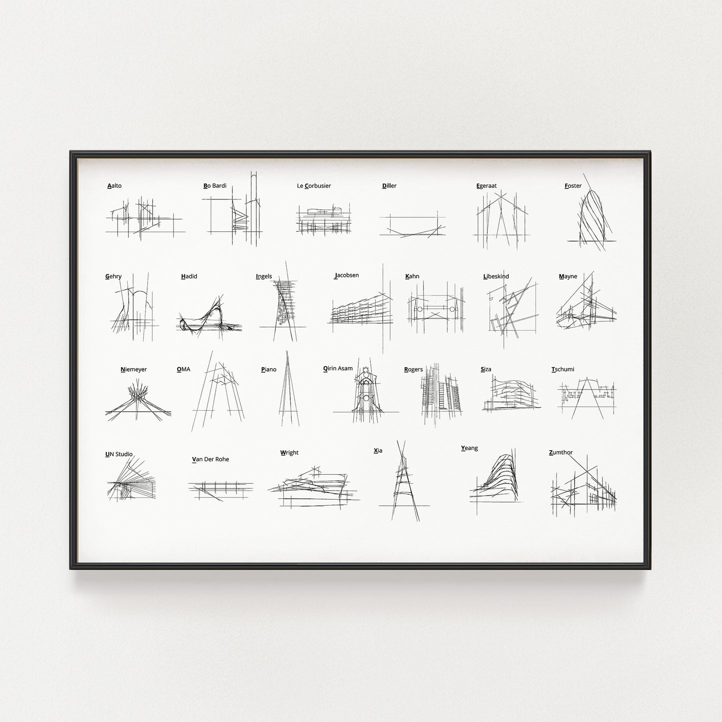 Alphabet of the Architect Sketch