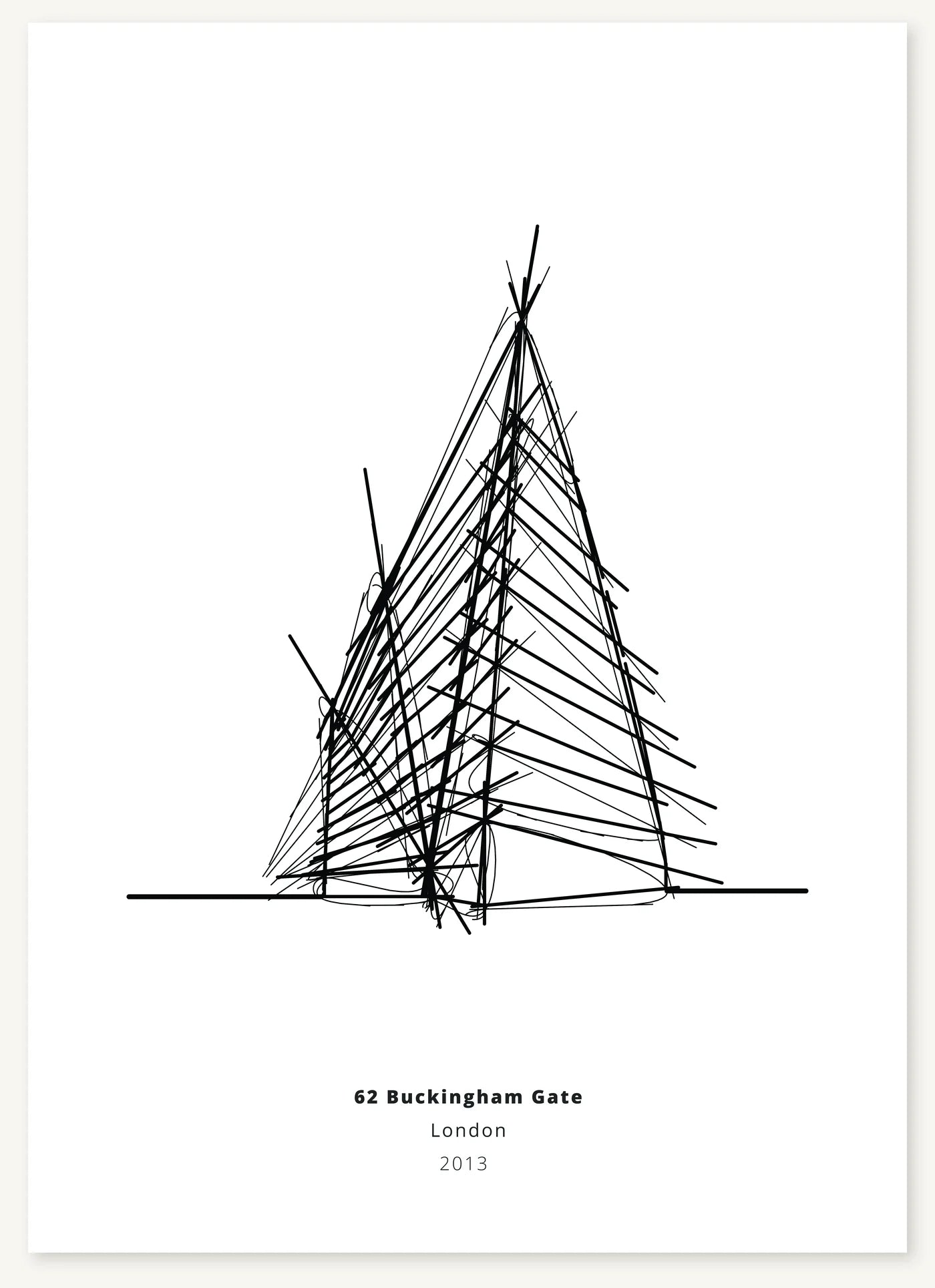 FK-052 62 Buckingham Gate London Freezketch architectural sketch preview