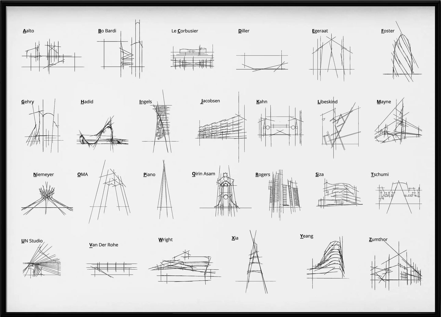 Alphabet of the Architect Sketch