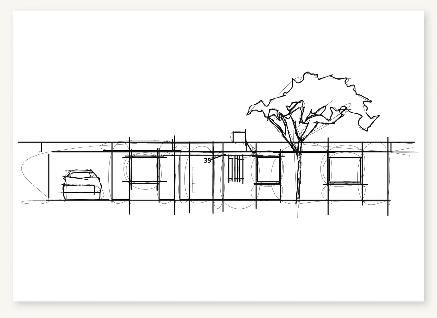 FK-157 Angie Stanley Freezketch architectural sketch preview