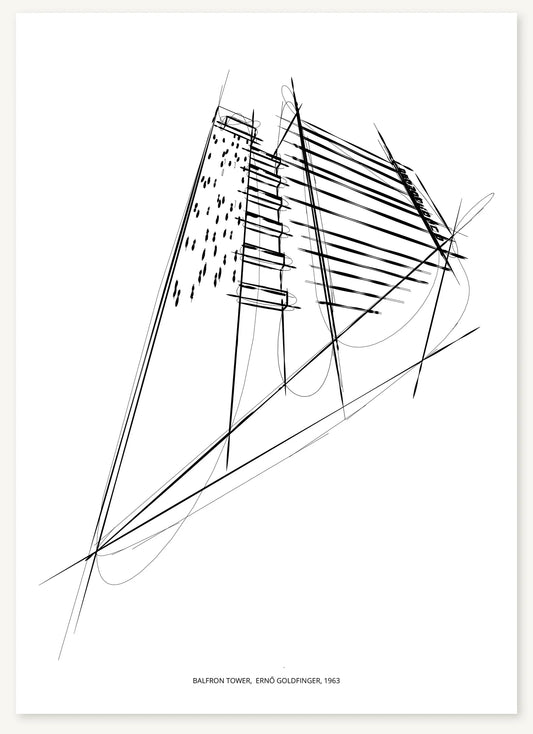 FK-030 Balfron Tower Freezketch architectural sketch preview