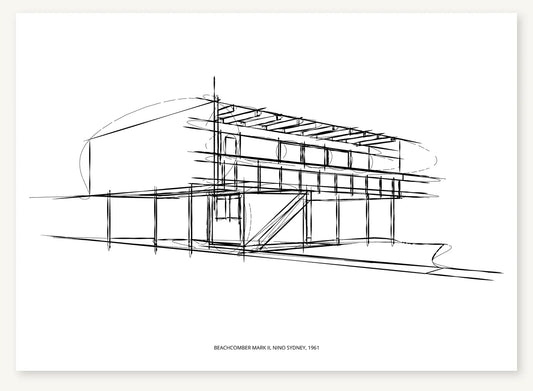 FK-079 Beachcomber Mark II Freezketch architectural sketch preview