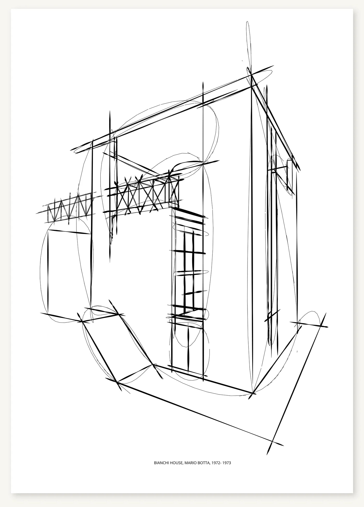 FK-069 Bianchi House Freezketch architectural sketch preview
