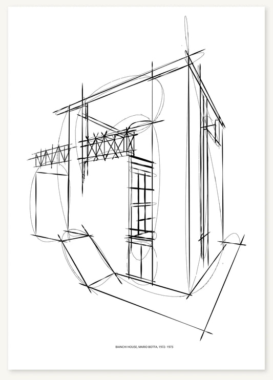 FK-069 Bianchi House Freezketch architectural sketch preview