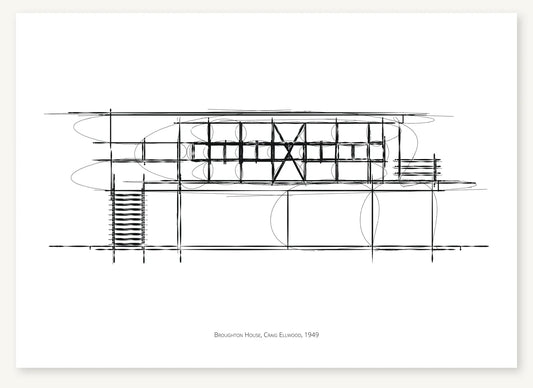 FK-159 Broughton House Freezketch architectural sketch preview
