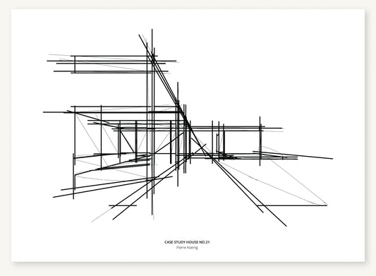FK-071 Case Study House No.21 Freezketch architectural sketch preview