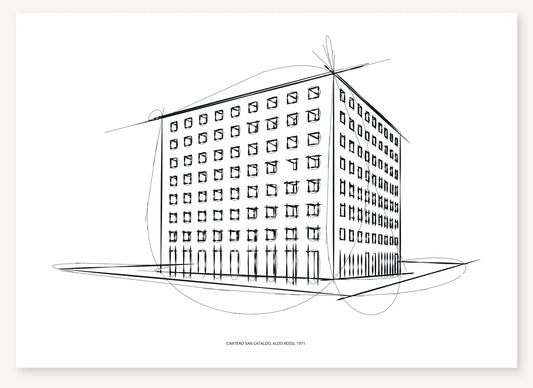 FK-049 Cimitero San Cataldo Freezketch architectural sketch preview