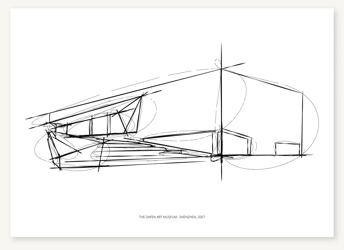 FK-104 Dafen Art Museum Freezketch architectural sketch preview