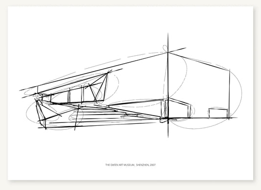 FK-104 Dafen Art Museum Freezketch architectural sketch preview