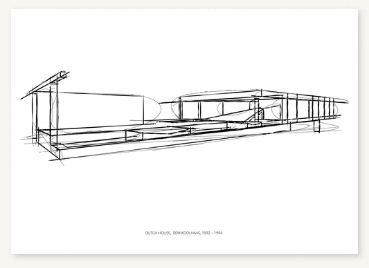 FK-165 Dutch House Freezketch architectural sketch preview