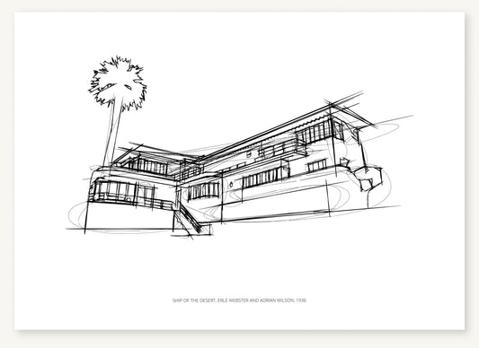 FK-190 Ship of the Desert architectural sketch preview
