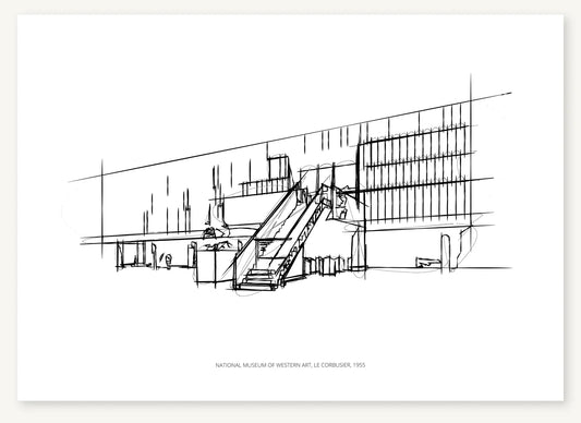 FK-191 National Museum of Western Art architectural sketch preview