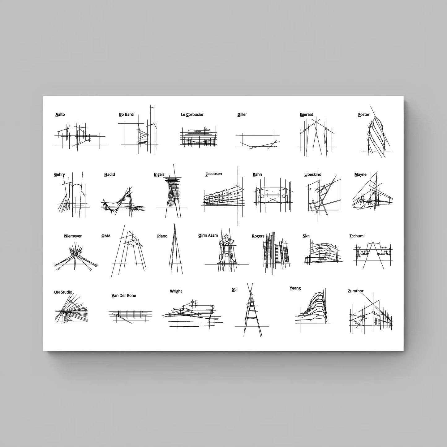 Alphabet of the Architect Sketch