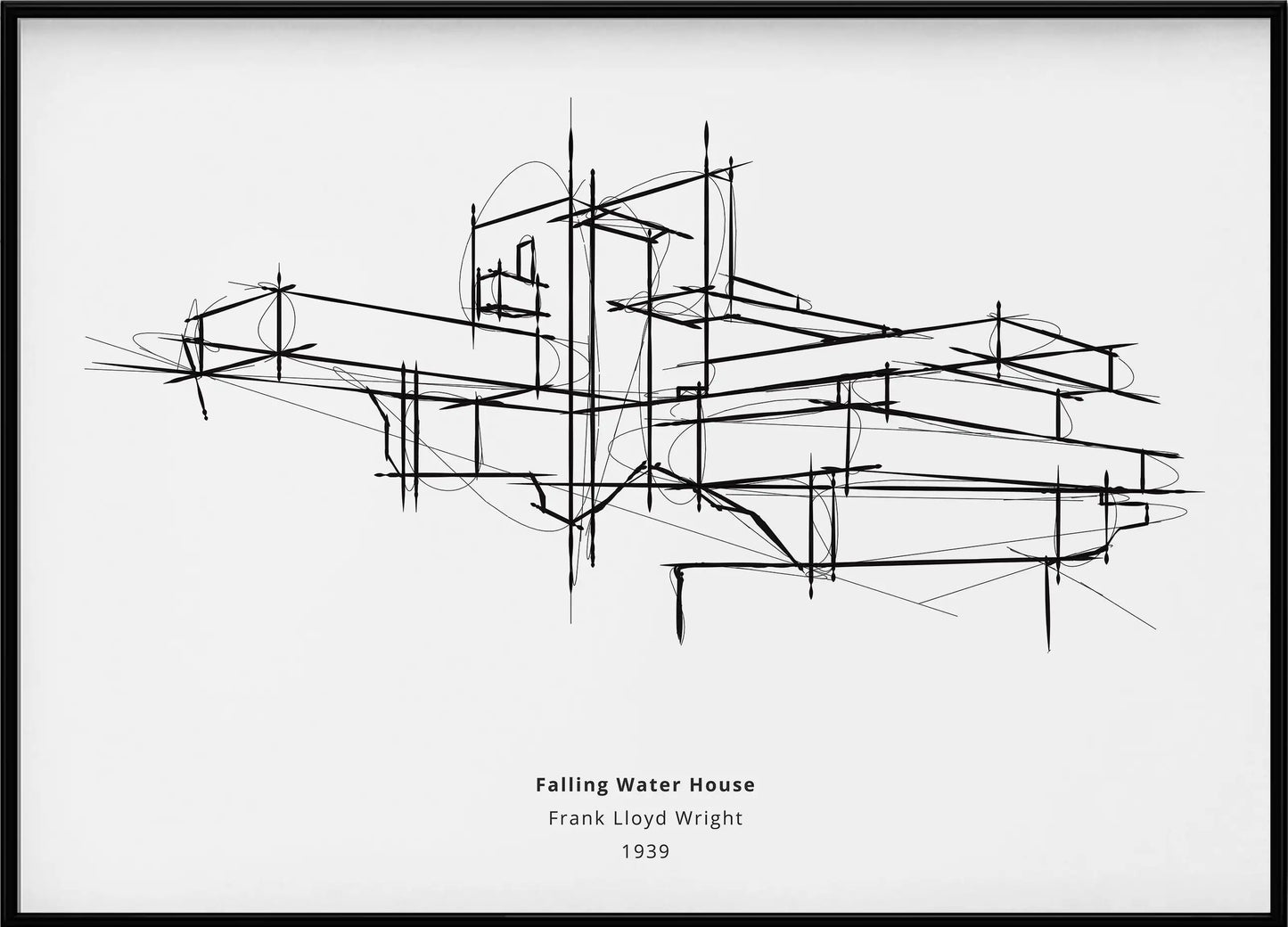 Falling Water House Sketch