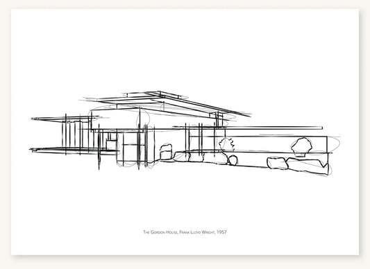 FK-053 Gordon House Freezketch architectural sketch preview