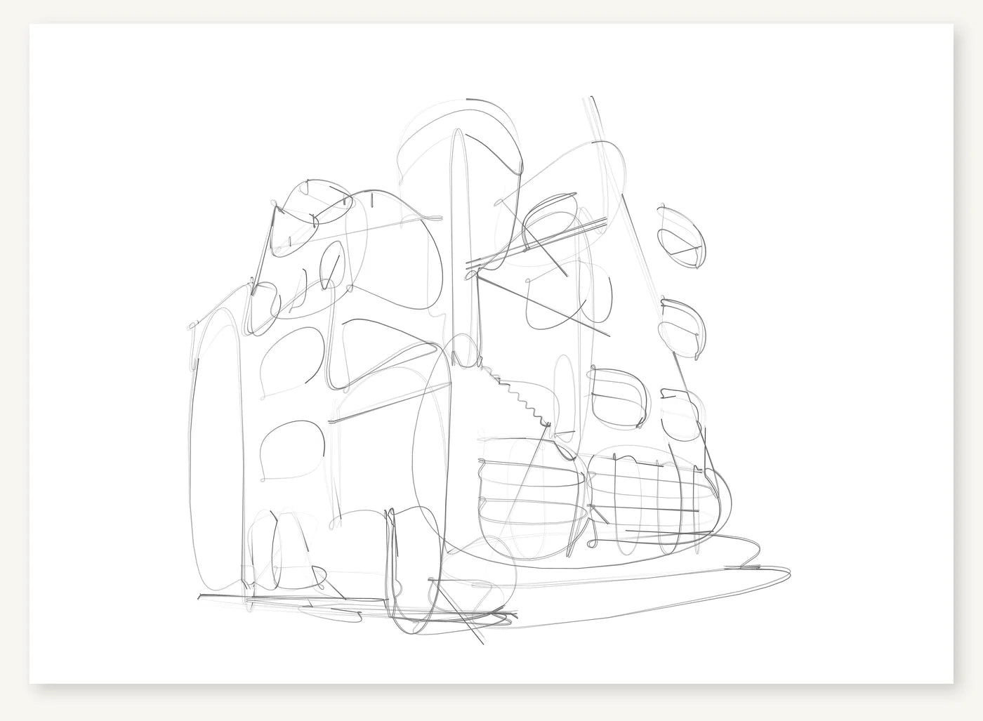 FK-042 Hotel Atelier des Freres Martel Freezketch architectural sketch preview