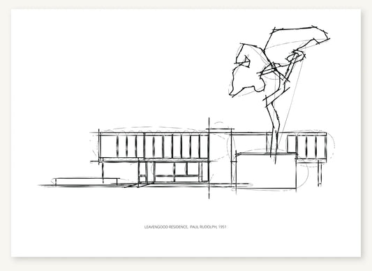 FK-061 Leavengood Residence Freezketch architectural sketch preview