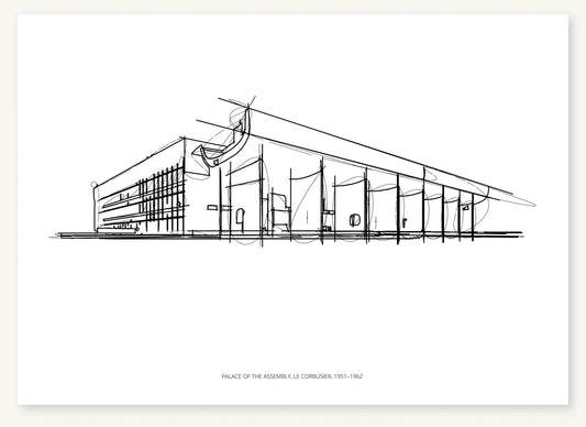 FK-070 Palace of Assembly Freezketch architectural sketch preview