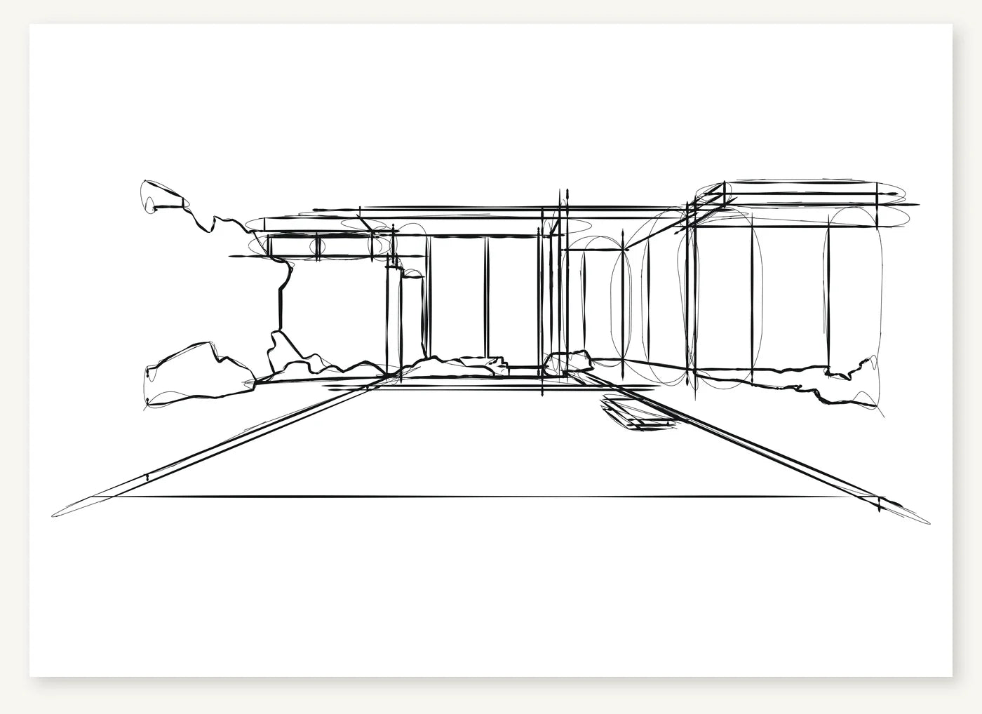 FK-022 Palm Springs Comp Freezketch architectural sketch preview
