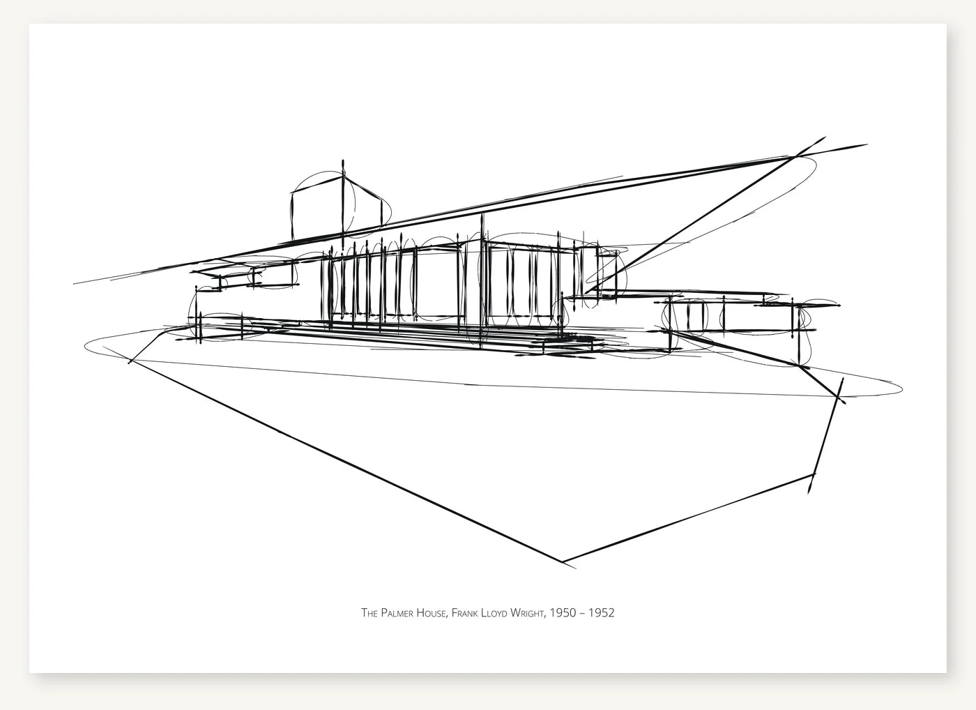 FK-139 Palmer House Freezketch architectural sketch preview
