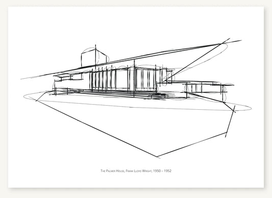 FK-139 Palmer House Freezketch architectural sketch preview