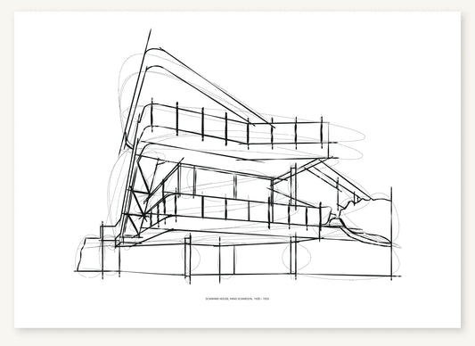 FK-002 Schminke House Freezketch architectural sketch preview