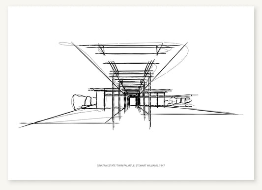 FK-051 Sinatra Estate Freezketch architectural sketch preview