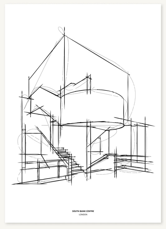 FK-054 South Bank Centre Freezketch architectural sketch preview