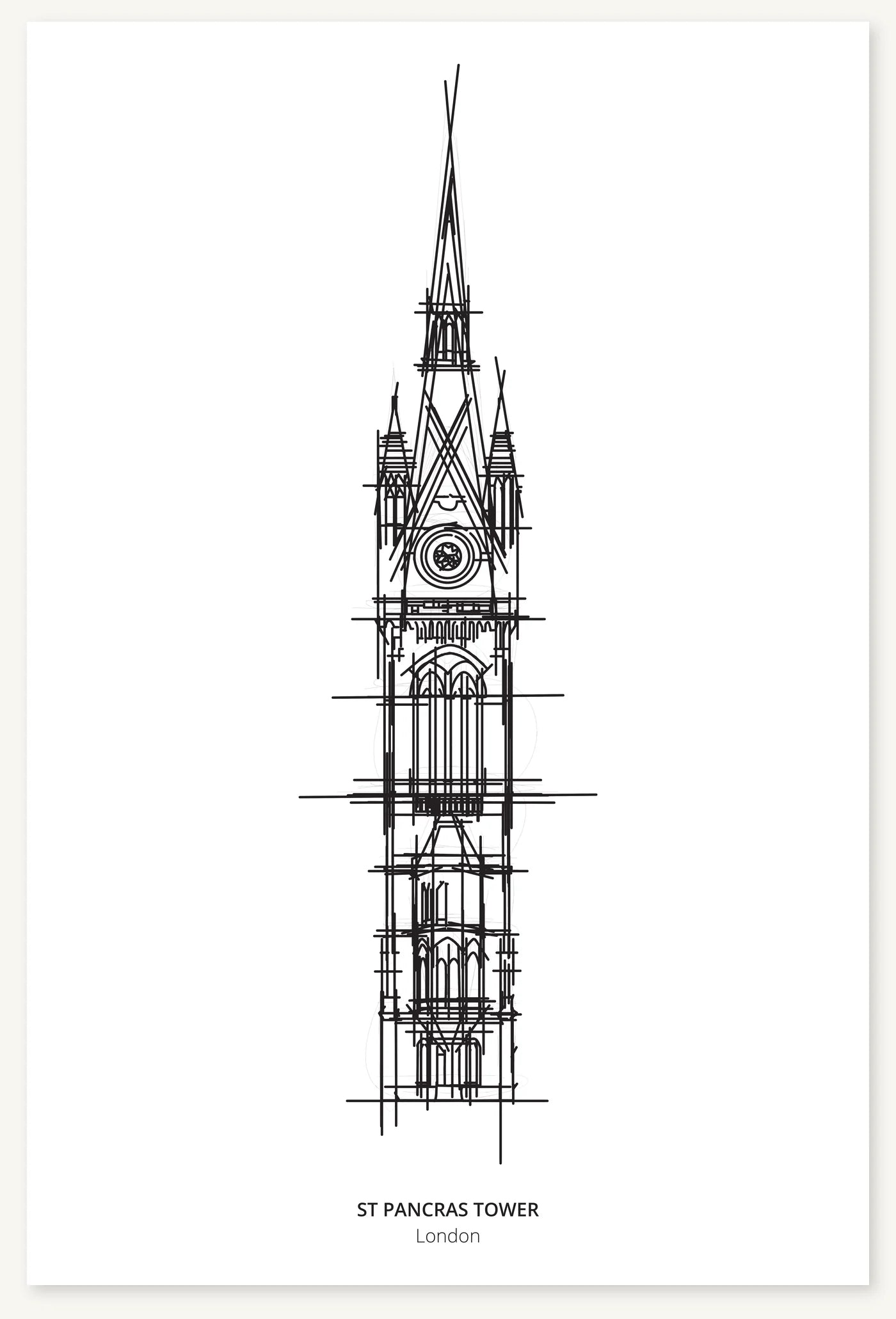 FK-106 St Pancras Tower Freezketch architectural sketch preview