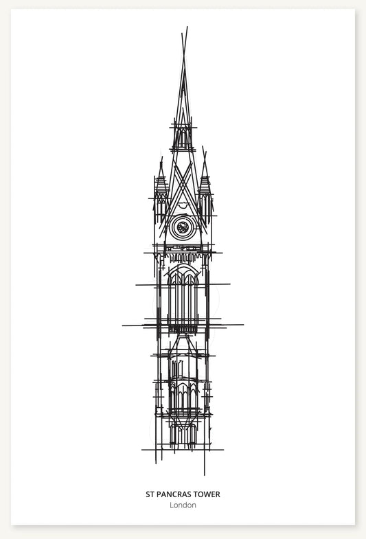 FK-106 St Pancras Tower Freezketch architectural sketch preview