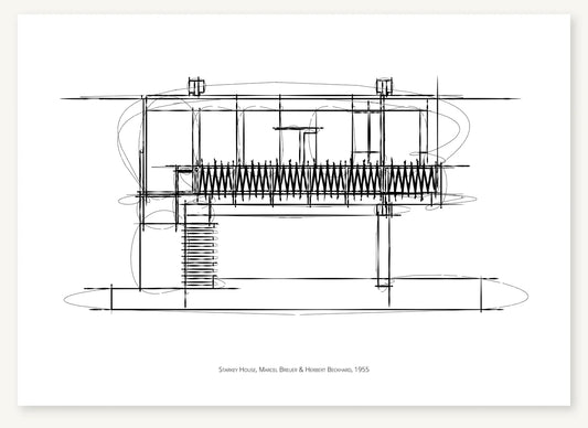 FK-132 Starkey House Freezketch architectural sketch preview