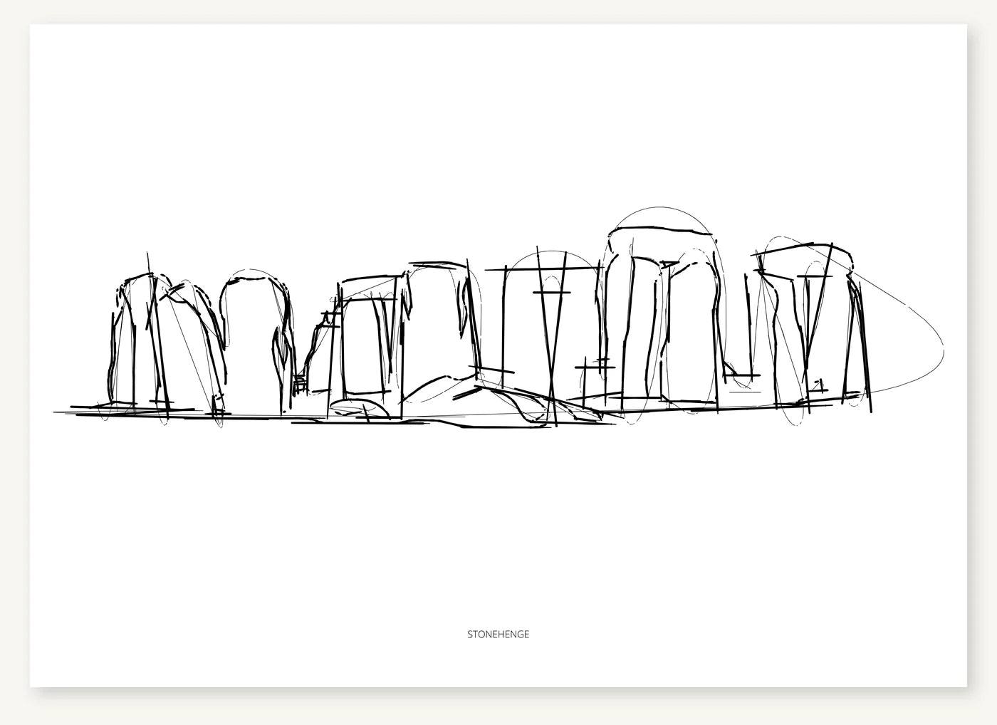 FK-050 Stonehenge Freezketch architectural sketch preview
