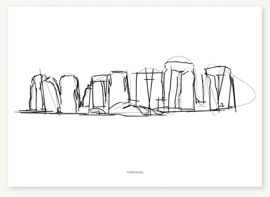 FK-050 Stonehenge Freezketch architectural sketch preview