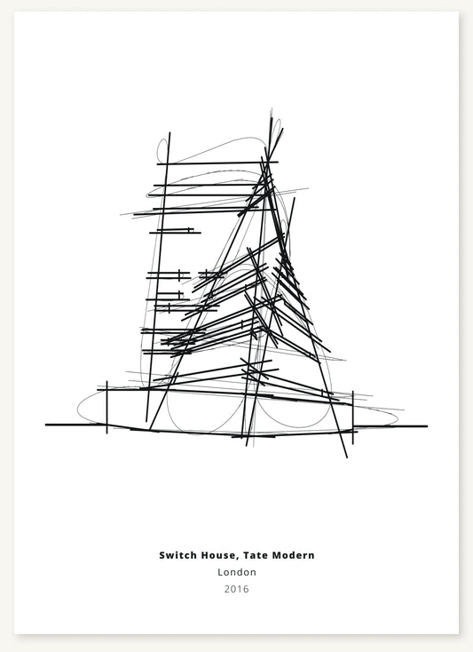 FK-152 Switch House Tate Modern Freezketch architectural sketch preview