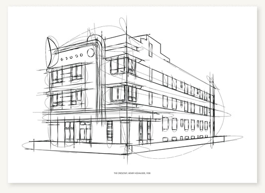 FK-031 The Crescent Freezketch architectural sketch preview