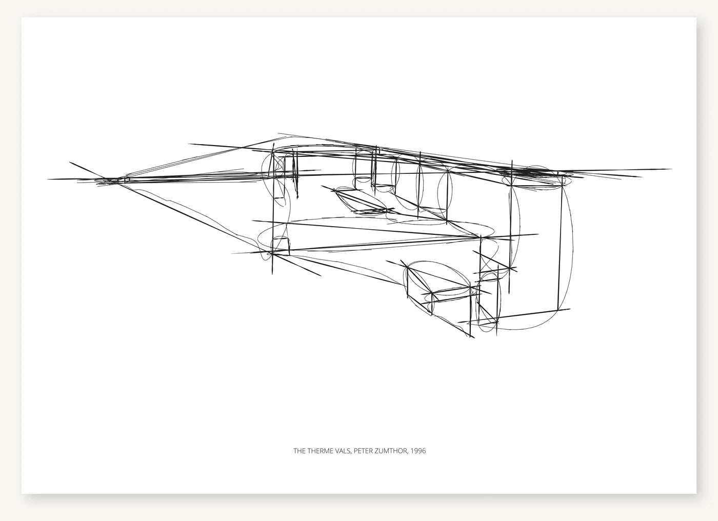 FK-166 Therme Vals Freezketch architectural sketch preview
