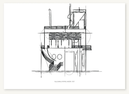 FK-123 Villa Amila Freezketch architectural sketch preview