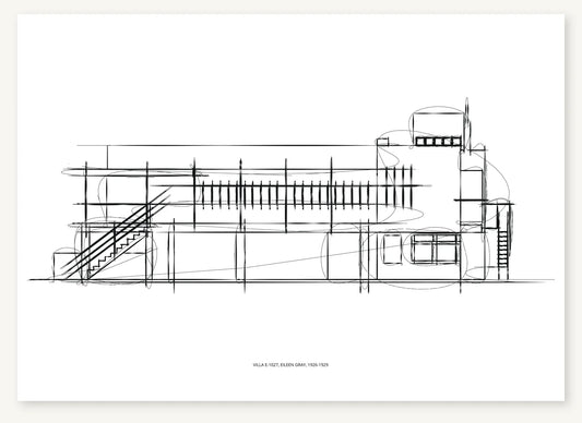 FK-147 Villa E 1027 Freezketch architectural sketch preview