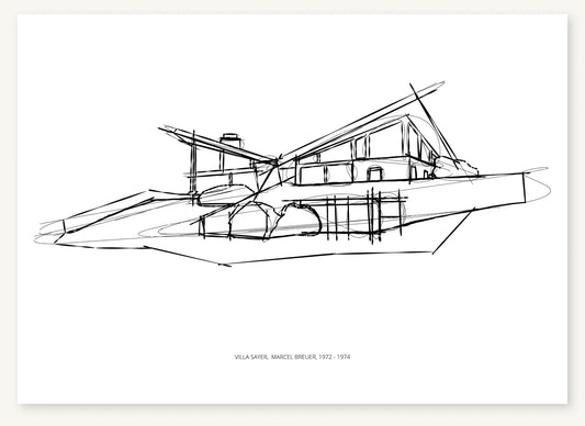FK-141 Villa Sayer Freezketch architectural sketch preview
