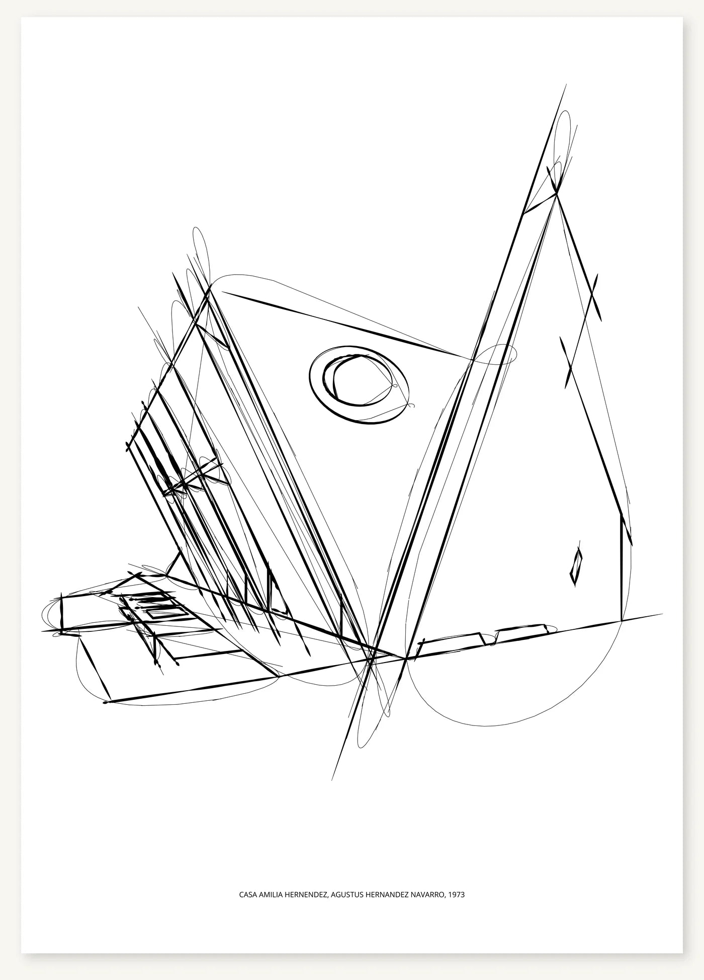 FK-088 Casa Amilia Hernandez Freezketch architectural sketch preview